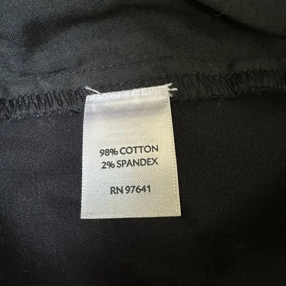 J. JILL Chino Shorts Black Stretch Cotton Twill Bermuda Summer NWT